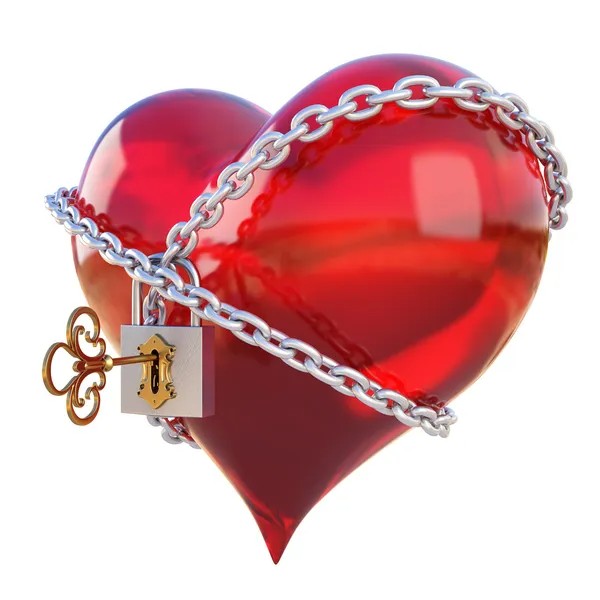 Create meme: The heart is locked, There are two hearts, chains of the heart