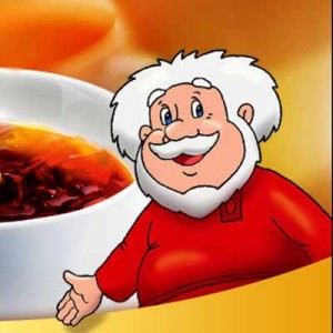 Create meme: MEM tea, santa claus, tea talk