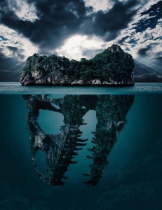 Create meme: fantasy island, landscape, the dinosaurs of skull island