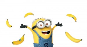 Create meme: minions banana poster, minions minions, minions on a transparent background