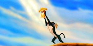 Create meme: the lion king Simba and Rafiki, the lion king birth of Simba, the lion king