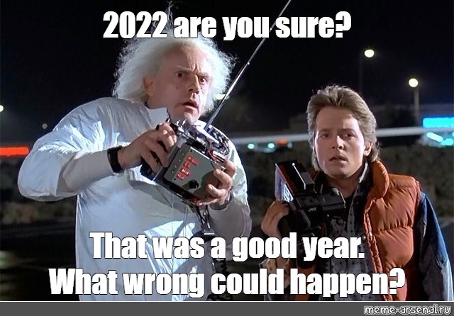 back to the future meme 2022