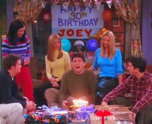 Create meme: we agreed to let the others grow old, friends joey birthday, TV series friends Rachel's birthday