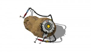 Создать мем: картошка гладос из портал 2, портал 2 картошка гладос, гладос картошка