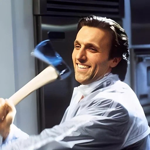 Create meme: Christian bale American psycho, telegram app, kinopoisk