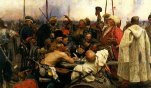 Create meme: Russian artists, Kozak, Cossacks