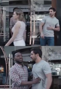 Create meme: not cool bro meme template, not cool bro meme original, meme from advertising gillette