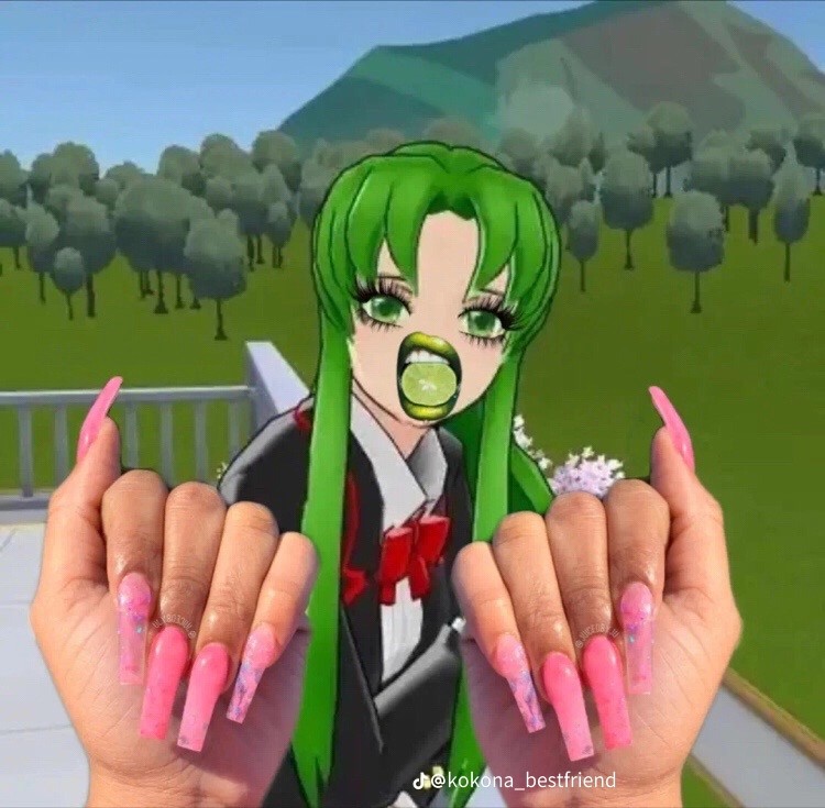 Create meme: midori gurin, yandere simulator Midori Gurin, Yandere simulator midori characters