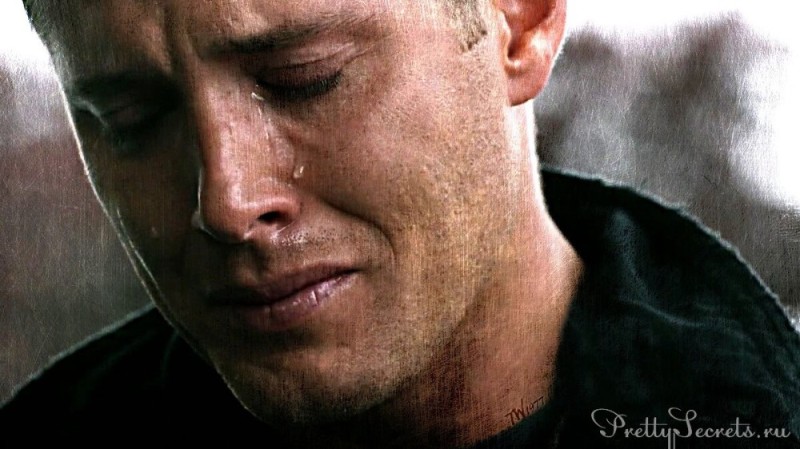 Create meme: the tears of men, a frame from the movie, dean winchester 