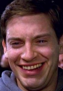 Create meme: people, crying Tobey Maguire