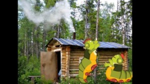 Create meme: eco-Park "bear country", the house of Baba Yaga the hut, the hut of Baba Yaga