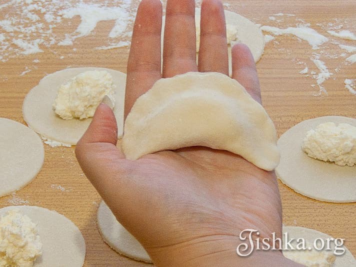Create meme: yeast dough for dumplings, dumpling dough, dumplings with cottage cheese