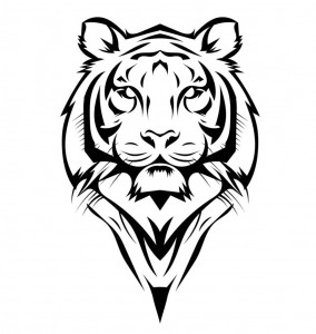 Create meme: tattoo tiger