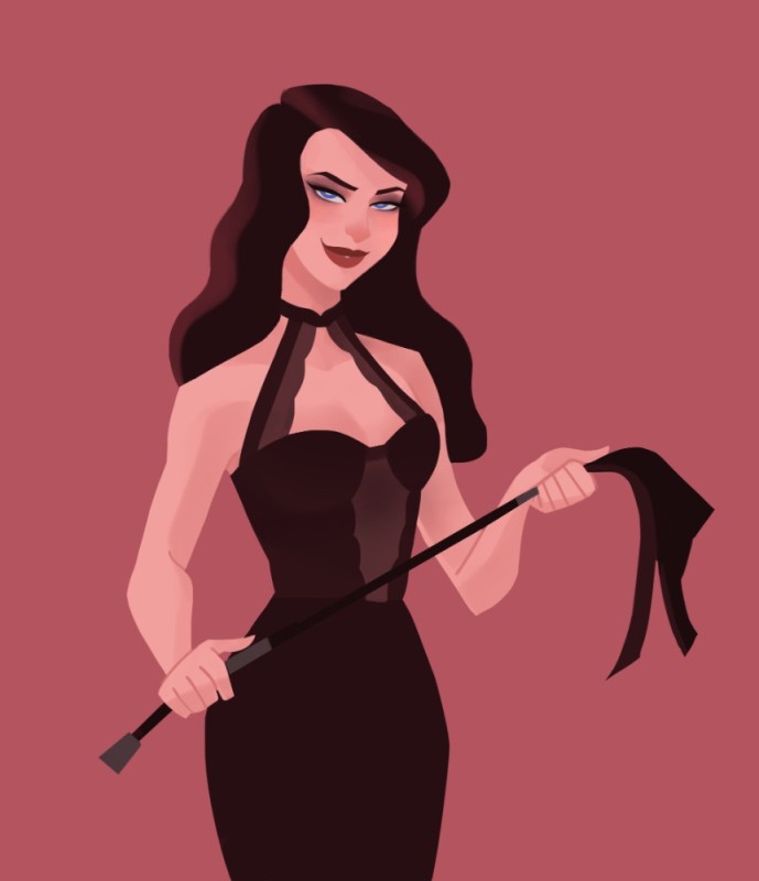 Create meme: a woman with a whip, Mrs. drawing, art woman
