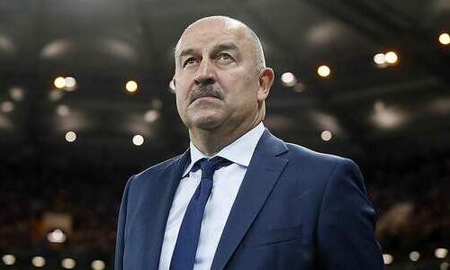 Create meme: head coach of the Russian national football team, the head coach of Russian national team, Stanislav Cherchesov Russian national team