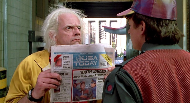 Create meme: back to the future 2015, back to the future 1985, back to the future Marty