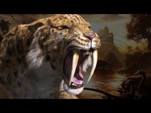 Create meme: Sabretooth, saber-toothed tiger fierce, saber-toothed tiger grin