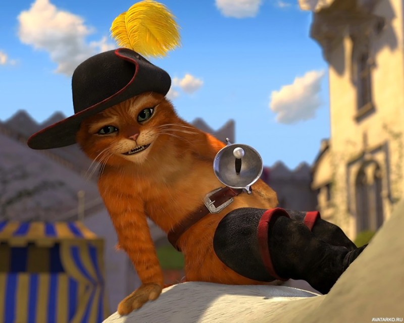 Create meme: puss in boots from Shrek, puss in boots , Shrek cat