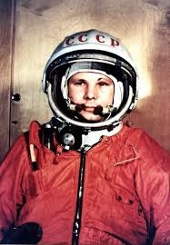 Create meme: Gagarin's flight, Gagarin's flight into space, Gagarin in space