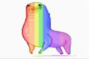 Create meme: we should be happy is not necessary to strain the paint, rainbow bunchie, Lama should enjoy it