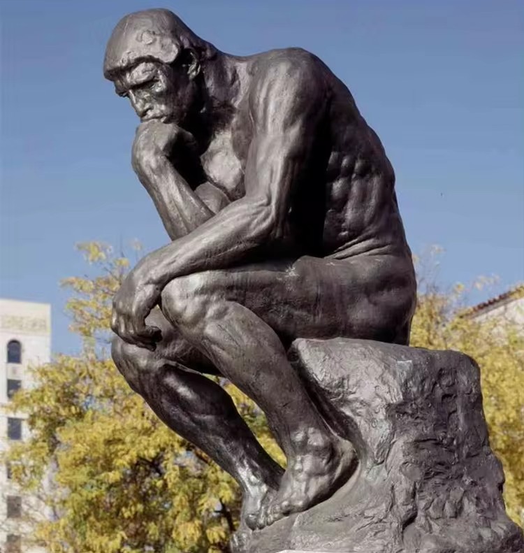 Create meme: the statue of the thinker by Rodin, thinker rodin sculpture, the statue the thinker