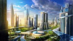 Создать мем: будущий город, неом город будущего, город будущего панорама