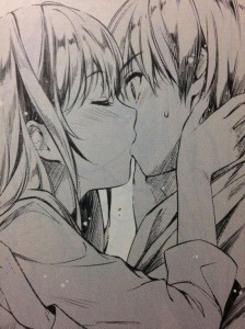 Create meme: anime manga, drawings of anime couples, anime kiss