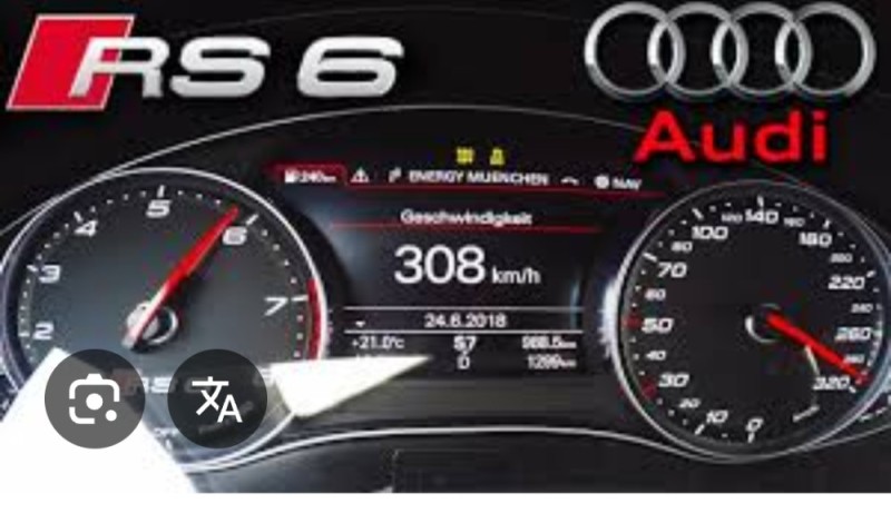 Создать мем: audi rs 6, спидометр ауди, audi rs 6 performance