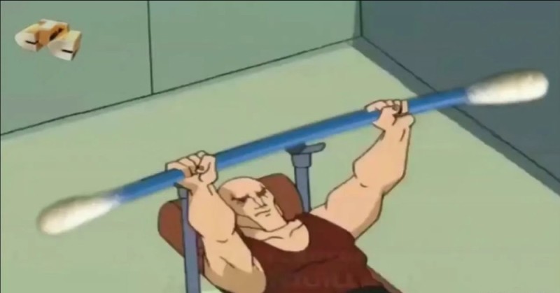 Create meme: a jock with a stick, Hulk Hogan cartoon