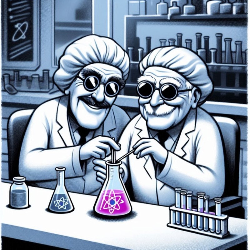 Create meme: scientists of art, scientist chemist, Scientists drawing