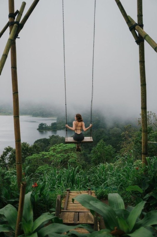 Create meme: swing in the jungle, Vanagiri Bali's hidden hill, swing 