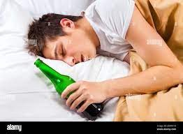 Create meme: tired man with beer, drunk man in bed, feet 