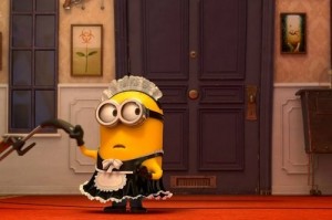 Create meme: despicable me minion maid, despicable me pictures of minions, minion maid