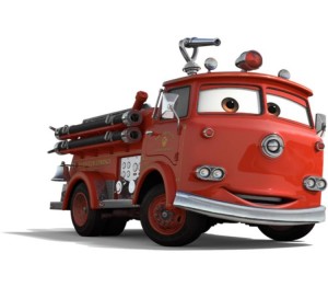 Create meme: a fire truck from the movie, fire truck cars
