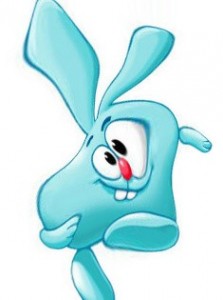 Create meme: Smeshariki Bunny pictures, the ears crumble, mc croche