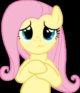 Создать мем: mlp, my little pony friendship is magic, флаттершай грустная