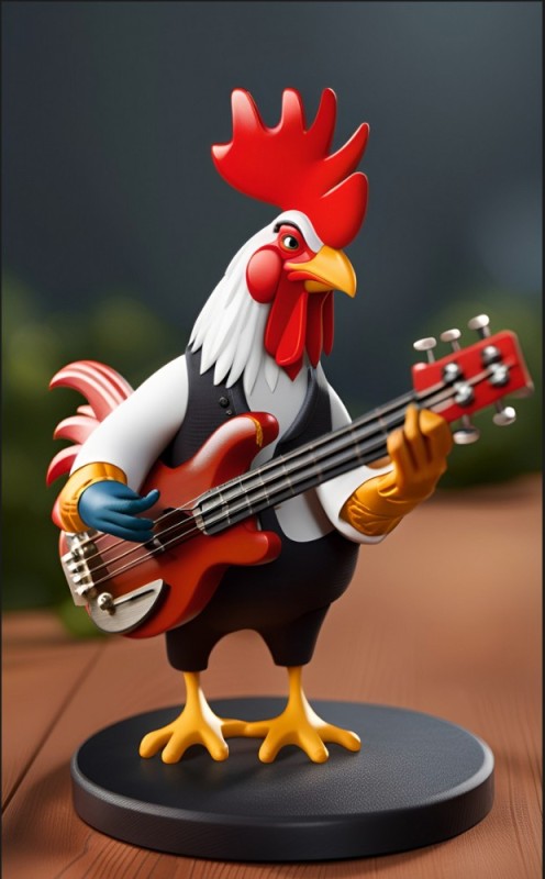 Create meme: figure, rooster figurine, chicken 