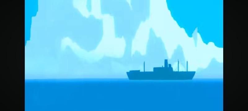 Create meme: Avatar is Zuko's ship, transportation of icebergs from Antarctica, danger to the iceberg ship