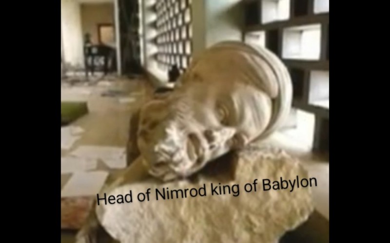 Create meme: Nimrod's head looting of the Iraq Museum, The grave of Mary Stuart, the museum