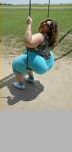 Create meme: thick women, ass got into the swing, Woman