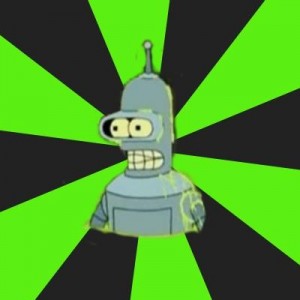 Create meme: Bender, bender futurama, troll