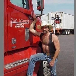 Create meme: macho trucker