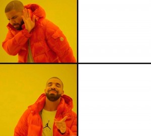 Create meme: drake meme, meme with Drake pattern, template meme with Drake