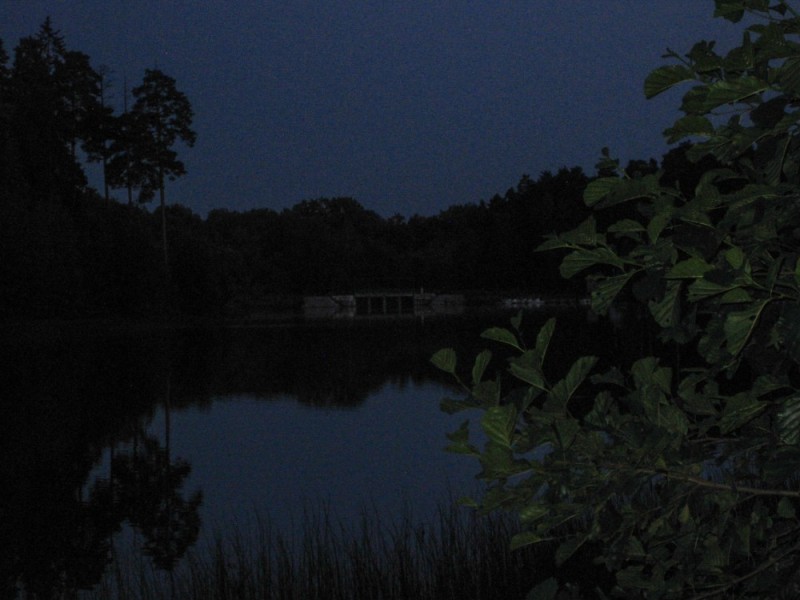 Create meme: pond , lake , lake at night