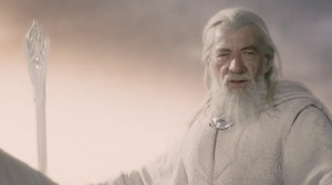 Create meme: Gandalf in his youth, Gandalf meme, look to my coming at first light