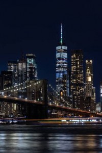 Создать мем: нью йорк ночной, нью-йорк манхэттен ночью, бруклинский мост нью йорк