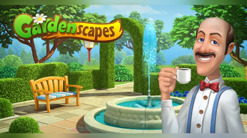 Create meme: gardenscapes game, Austin Gardenscapes, gardenscapes