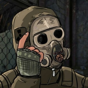 Create meme: stalkers, Stalker bandit in mask, meme Stalker