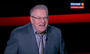 Создать мем: анекдоты про обаму, мем жириновский, воскресный вечер с владимиром соловьевым