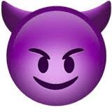 Create meme: smiley devil